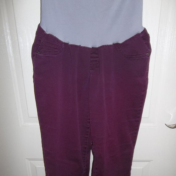 Motherhood maternity maroon pants - Picture 1 of 4